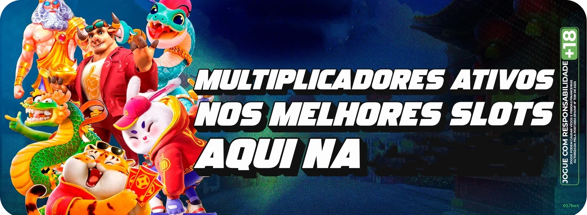 Imagem promocional de todos os jogos da 017bet